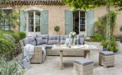 a casa mia Garten-Loungeset aus Polyrattan Bregenz | Ausrichtung rechts