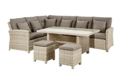 a casa mia Garten-Loungeset aus Polyrattan Bregenz | Ausrichtung rechts