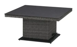 a casa mia Gartentisch höhenverstellbar Padua | 90 cm, quadratisch