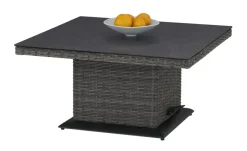 a casa mia Gartentisch höhenverstellbar Padua | 90 cm, quadratisch