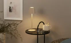Akku-Tischleuchte | lackiert, Beige | Möbel Höffner