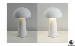 Akku-Tischleuchte, 1-flammig, weiß | Weiß, matt