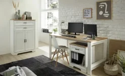 Aktenschrank Varese | Pinie (Nachbildung), Weiß, Asteiche (Nachbildung)