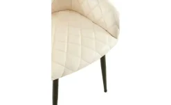 Armlehnenstuhl | Creme, Schwarz | Möbel Höffner