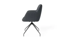 Armlehnenstuhl 2er-Set Memphis | Anthrazit | Höffner