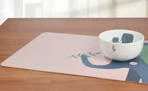 ASA SELECTION Platzset Kids | Rosa, Grau, Grün