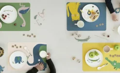 ASA SELECTION Platzset Kids | Rosa, Grau, Grün