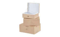 Aufbewahrungsboxen, 3er-Set  | Beige | Möbel Höffner