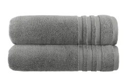 Badetuch (100 x 150cm), 2er-Set Anthrazit Soft Cotton