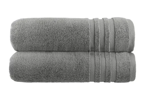 Badetuch (100 x 150cm), 2er-Set Anthrazit Soft Cotton