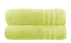 Badetuch (100 x 150cm), 2er-Set Grün Soft Cotton