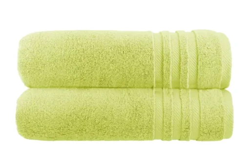 Badetuch (100 x 150cm), 2er-Set Grün Soft Cotton