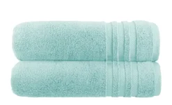 Badetuch (100 x 150cm), 2er-Set Türkis Soft Cotton