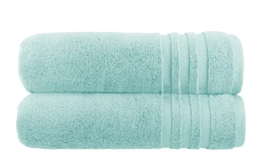 Badetuch (100 x 150cm), 2er-Set Türkis Soft Cotton