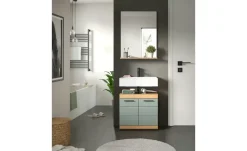 Badmöbel-Set SCHLOONSEE, 2 teilig, bestehend aus: Waschbeckenunterschrank, Spiegel, in verschiedenen Farben erhältlich, Badmöbel, Kombination, Badezimmer Schloonsee | Eiche Artisan (Nachbildung), Salbeigrün