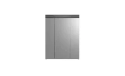 Badmöbel-Set SCHLOONSEE, 5 teilig, bestehend aus: Hochschrank, WBU, Spiegelschrank, Unterschrank, Hängeschrank Schloonsee | Weiß, hochglanz