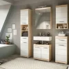 Badmöbel-Set SCHLOONSEE, 2 tlg., bestehend aus: Waschbeckenunterschrank, Spiegelschrank, in verschiedenen Farben erhältlich, Badmöbel, Kombination, Badezimmer Schloonsee | Eiche Sonoma (Nachbildung)