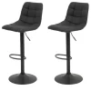 Barhocker 2er-Set Rikki | Anthrazit | Möbel Höffner