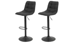 Barhocker 2er-Set Rikki | Anthrazit | Möbel Höffner
