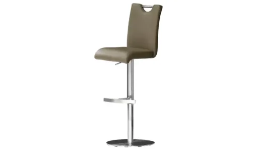 Barhocker Gulia | Cappuccino, Gestell rund | Höffner