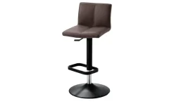 Barhocker  Leder MyTina | Braun, schwarz matt | Höffner
