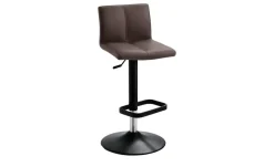 Barhocker  Leder MyTina | Braun, schwarz matt | Höffner