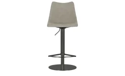 Barhocker MyToby | Hellgrau, rund | Möbel Höffner