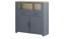 Barschrank Toneo | Eiche (Nachbildung), Dunkelblau