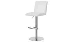 Barstuhl Elena | Weiß, Gestell rund | Möbel Höffner