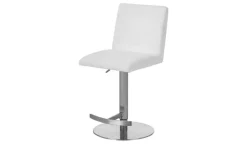 Barstuhl Elena | Weiß, Gestell rund | Möbel Höffner