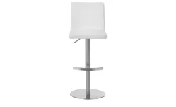 Barstuhl Elena | Weiß, Gestell rund | Möbel Höffner