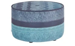 bassetti by SCHRÖNO Pouf aus Velours Tino | Blau