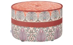 bassetti by SCHRÖNO Pouf aus Velours Tino | Rot