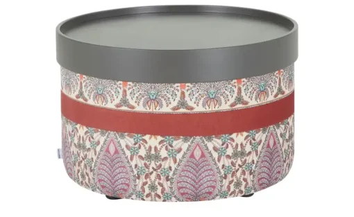bassetti by SCHRÖNO Pouf aus Velours Tino | Rot
