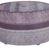 bassetti by SCHRÖNO Pouf aus Velours Tino | Lila/Violett