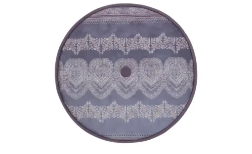 bassetti by SCHRÖNO Pouf aus Velours Tino | Lila/Violett