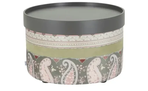 bassetti by SCHRÖNO Pouf aus Velours Tino | Grün
