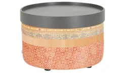 bassetti by SCHRÖNO Pouf aus Velours Tino | Orange