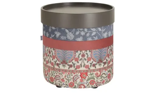 bassetti by SCHRÖNO Pouf Tinetto | Kupferfarben, Blau