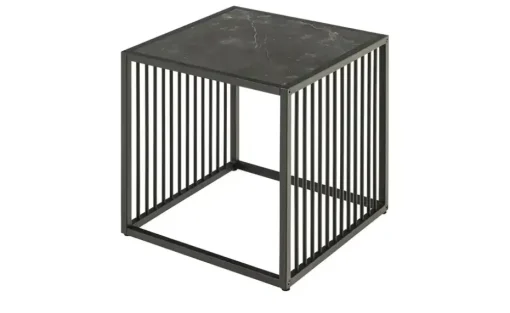 Beistelltisch Formiche | Schwarz, Marmoroptik | Höffner