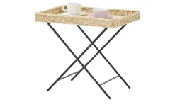 Beistelltisch mit Rattantablett | rechteckig | Höffner