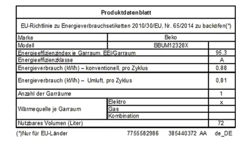 BEKO Einbau-Herdset BBUM12328X | Möbel Höffner