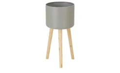 Übertopf auf Holzbeinen | 58 cm | Möbel Höffner
