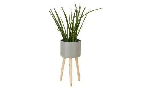 Übertopf auf Holzbeinen | 58 cm | Möbel Höffner