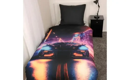 Bettwäsche-Set Neon Car | Möbel Höffner