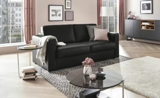 Betty Schlafsofa Betty | mit Kaltschaum-Matratze, Schwarz