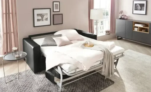 Betty Schlafsofa Betty | mit Kaltschaum-Matratze, Schwarz