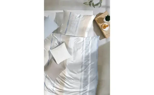Biber Bettwäsche-Set | Blau, Braun, 200 cm | Höffner