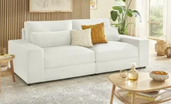 Big Sofa Branna | Beige, Samt | Möbel Höffner