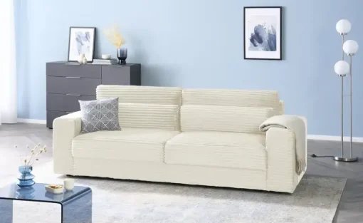 Big Sofa Branna | Creme, 250 cm | Möbel Höffner